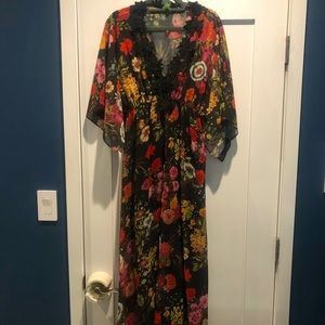 Farm Rio Floral Maxi Dress w/ Slip